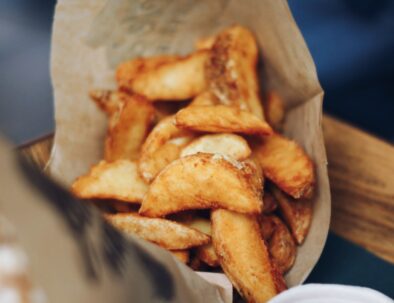 Eating Flemish Fries at one of Antwerp's famous Friet Places